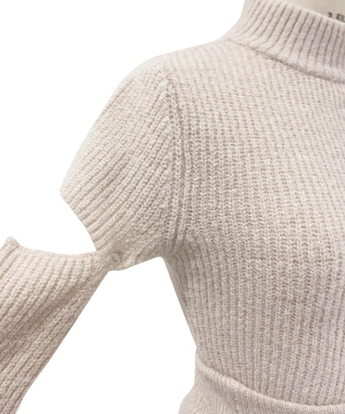 【セール】アームウォーマーニットセットアップ（ニット/セーター）｜ANDGEEBEE（アンジービー）