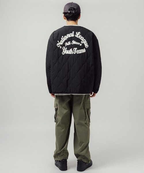 Ressaca(レサーカ)の「オーバーサイズ ワンポイントロゴ ワッペンキルト刺繍ジャケット(ブルゾン・メンズ・ブラック/カーキ/モカ・L/M)」の16枚目の写真