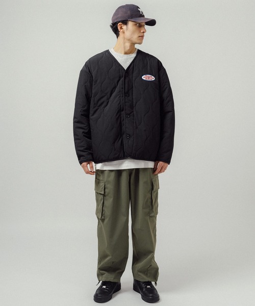 Ressaca(レサーカ)の「オーバーサイズ ワンポイントロゴ ワッペンキルト刺繍ジャケット(ブルゾン・メンズ・ブラック/カーキ/モカ・L/M)」の14枚目の写真
