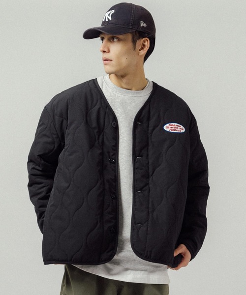 Ressaca(レサーカ)の「オーバーサイズ ワンポイントロゴ ワッペンキルト刺繍ジャケット(ブルゾン・メンズ・ブラック/カーキ/モカ・L/M)」の8枚目の写真