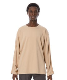Herringbone Tape L-S Tee / 袖ヘリンボーンテープ付き長袖Tシャツ
