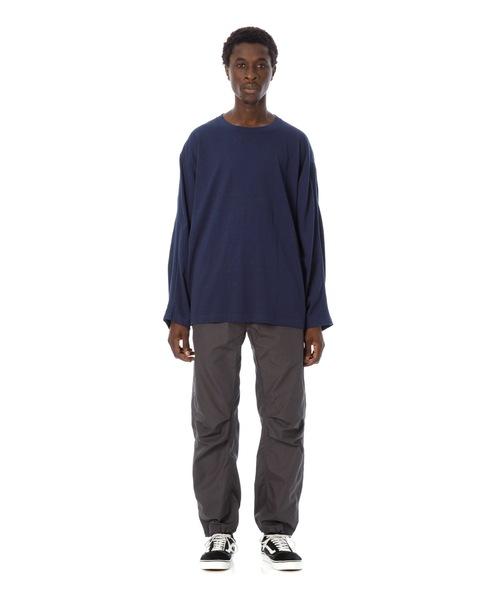 Sandinista(サンディニスタ)の「Herringbone Tape L-S Tee / 袖ヘリンボーンテープ付き長袖Tシャツ(Tシャツ/カットソー・メンズ・ホワイト/オリーブ/チャコールグレー/ベージュ/ネイビー・MEDIUM/SMALL/LARGE)」の11枚目の写真