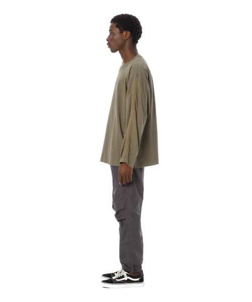 Sandinista(サンディニスタ)の「Herringbone Tape L-S Tee / 袖ヘリンボーンテープ付き長袖Tシャツ(Tシャツ/カットソー・メンズ・ホワイト/オリーブ/チャコールグレー/ベージュ/ネイビー・MEDIUM/SMALL/LARGE)」の14枚目の写真