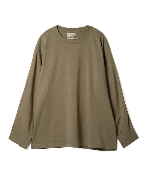 Sandinista(サンディニスタ)の「Herringbone Tape L-S Tee / 袖ヘリンボーンテープ付き長袖Tシャツ(Tシャツ/カットソー・メンズ・ホワイト/オリーブ/チャコールグレー/ベージュ/ネイビー・MEDIUM/SMALL/LARGE)」の18枚目の写真