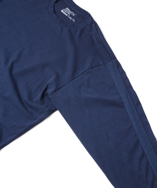 Sandinista(サンディニスタ)の「Herringbone Tape L-S Tee / 袖ヘリンボーンテープ付き長袖Tシャツ(Tシャツ/カットソー・メンズ・ホワイト/オリーブ/チャコールグレー/ベージュ/ネイビー・MEDIUM/SMALL/LARGE)」の20枚目の写真