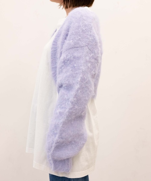 WEGO(ウィゴー)の「WEGO/メランジニットボレロ(カーディガン/ボレロ・レディース・イエロー/ピンク/ライトグレー/パープル・FREE)」の7枚目の写真