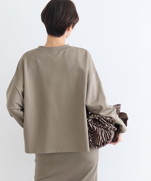 INDIVI(インディヴィ)の「【LIFE/SETUP可能】バイカラーリバートップス(Tシャツ/カットソー・レディース・ライトグレー/ブラウン系その他・34/38)」の11枚目の写真