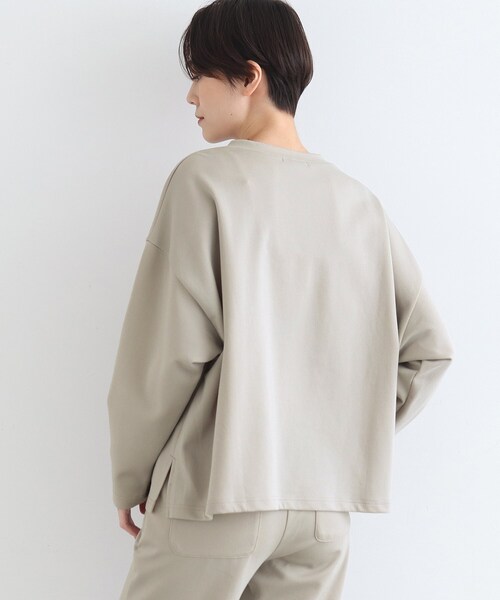 INDIVI(インディヴィ)の「【LIFE/SETUP可能】バイカラーリバートップス(Tシャツ/カットソー・レディース・ライトグレー/ブラウン系その他・34/38)」の14枚目の写真