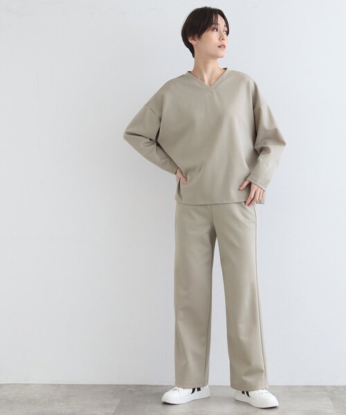 INDIVI(インディヴィ)の「【LIFE/SETUP可能】バイカラーリバートップス(Tシャツ/カットソー・レディース・ライトグレー/ブラウン系その他・34/38)」の15枚目の写真