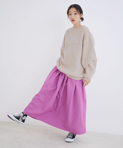 Jayro(ジャイロ)の「ゴマジャガードニットプルオーバー(ニット/セーター・レディース・レッド/チャコールグレー/ベージュ・M)」の9枚目の写真