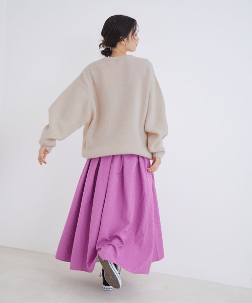 Jayro(ジャイロ)の「ゴマジャガードニットプルオーバー(ニット/セーター・レディース・レッド/チャコールグレー/ベージュ・M)」の10枚目の写真