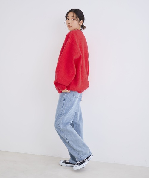 Jayro(ジャイロ)の「ゴマジャガードニットプルオーバー(ニット/セーター・レディース・レッド/チャコールグレー/ベージュ・M)」の14枚目の写真