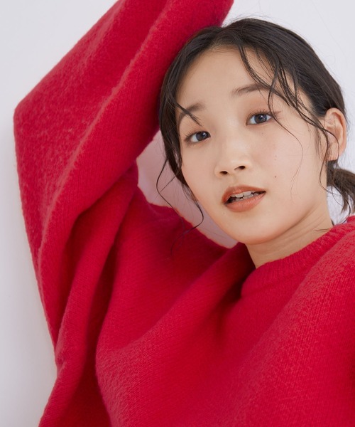 Jayro(ジャイロ)の「ゴマジャガードニットプルオーバー(ニット/セーター・レディース・レッド/チャコールグレー/ベージュ・M)」の15枚目の写真