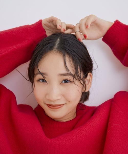 Jayro(ジャイロ)の「ゴマジャガードニットプルオーバー(ニット/セーター・レディース・レッド/チャコールグレー/ベージュ・M)」の17枚目の写真