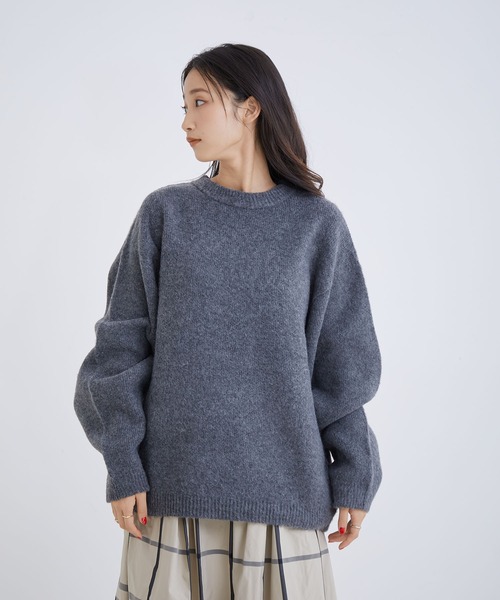 Jayro(ジャイロ)の「ゴマジャガードニットプルオーバー(ニット/セーター・レディース・レッド/チャコールグレー/ベージュ・M)」の18枚目の写真