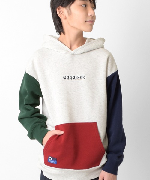 GLAZOS(グラソス)の「【Penfield】裏起毛・刺繍パーカー(パーカー・キッズ・オートミール/ネイビー/パープル/マルチ/ブラック・140cm/170cm/160cm/150cm)」の5枚目の写真