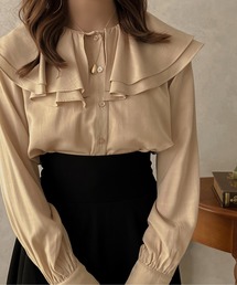 apres jour clair | 【apres jour clair】2WAYラッフルブラウス【ZOZOTOWN限定アイテム】(シャツ/ブラウス)