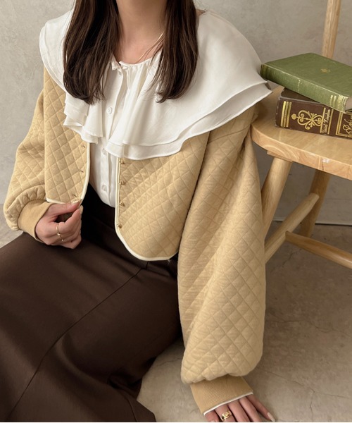 apres jour clair（アプレジュールクレア）の「【apres jour clair】2WAYラッフルブラウス【ZOZOTOWN限定アイテム】（シャツ/ブラウス・レディース・ライトベージュ/オフホワイト・X-LARGE/フリー）」の19枚目の写真