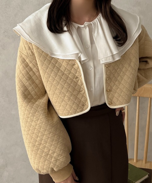 apres jour clair（アプレジュールクレア）の「【apres jour clair】2WAYラッフルブラウス【ZOZOTOWN限定アイテム】（シャツ/ブラウス・レディース・ライトベージュ/オフホワイト・X-LARGE/フリー）」の20枚目の写真