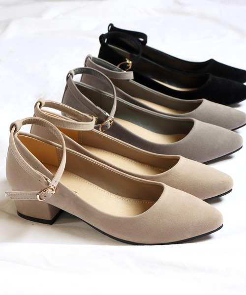 LibertyDoll(リバティードール)の「LibertyDoll/ポインテッドトゥ4cmチャンキーヒールストラップパンプス(5511)(パンプス・レディース・シルバー/ブラック/グレー/ベージュ/ブラック系その他/ネイビー/ブラウン/レッド・LL/SS/S/M/3L/L)」の5枚目の写真