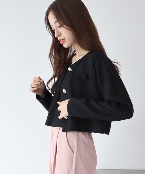 BLUEEAST（ブルーイースト）の「パールカーディガン+キャミセット（アンサンブル・レディース・ブルー/オフホワイト/ブラック/ピンク・MEDIUM）」の21枚目の写真