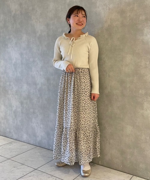 flower（フラワー）の「シックティアードスカート2（スカート・レディース・アイボリー・FREE）」の13枚目の写真