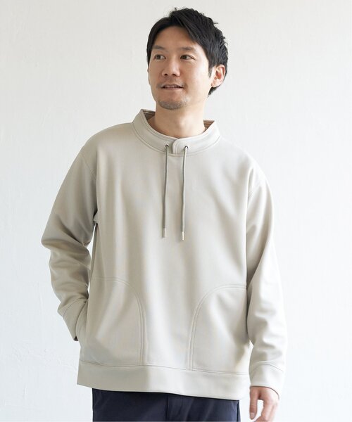 ikka（イッカ）の「【抗菌防臭】セイケツWフェイス鹿の子ルーイーカラー（パーカー・メンズ・ピンク/ライトグレー/スカイブルー/ホワイト・L/M/XL/S）」の7枚目の写真