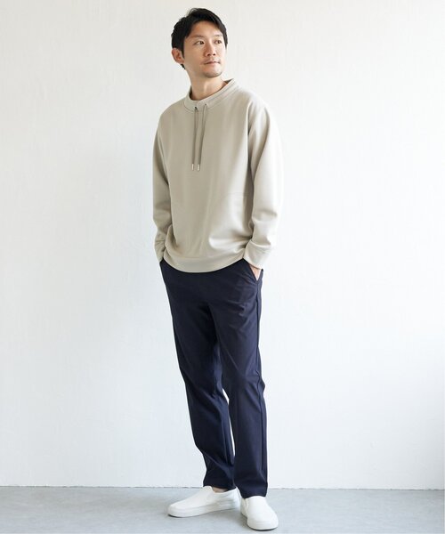ikka（イッカ）の「【抗菌防臭】セイケツWフェイス鹿の子ルーイーカラー（パーカー・メンズ・ピンク/ライトグレー/スカイブルー/ホワイト・L/M/XL/S）」の8枚目の写真