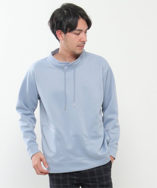 ikka（イッカ）の「【抗菌防臭】セイケツWフェイス鹿の子ルーイーカラー（パーカー・メンズ・ピンク/ライトグレー/スカイブルー/ホワイト・L/M/XL/S）」の10枚目の写真