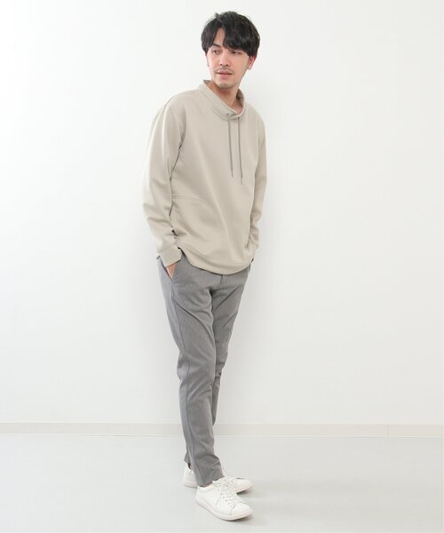 ikka（イッカ）の「【抗菌防臭】セイケツWフェイス鹿の子ルーイーカラー（パーカー・メンズ・ピンク/ライトグレー/スカイブルー/ホワイト・L/M/XL/S）」の20枚目の写真