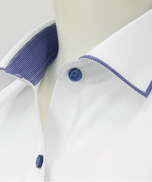TOKYO SHIRTS(トウキョウシャツ)の「透け防止 形態安定ノーアイロン ワイド 長袖ビジネスワイシャツ(ビジネスシャツ・レディース・ホワイト・LL/S/M/L/XL/XS)」の3枚目の写真