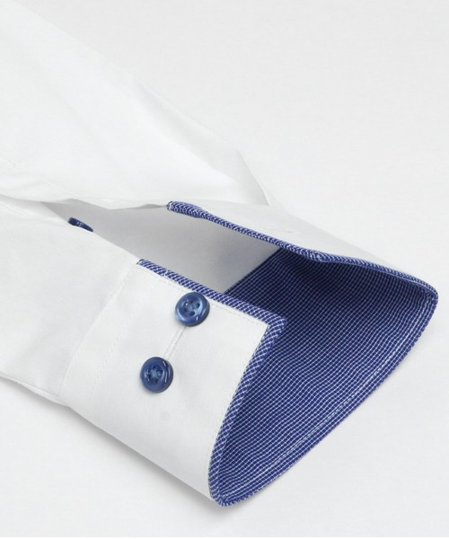 TOKYO SHIRTS(トウキョウシャツ)の「透け防止 形態安定ノーアイロン ワイド 長袖ビジネスワイシャツ(ビジネスシャツ・レディース・ホワイト・LL/S/M/L/XL/XS)」の4枚目の写真