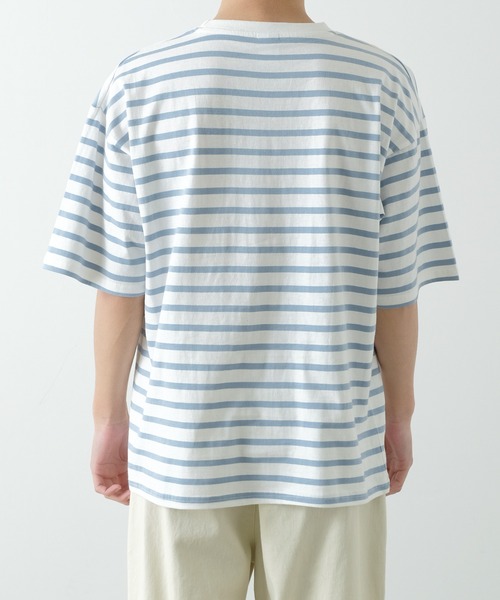 improves（インプローブス）の「【improves】ボーダー 半袖 Tシャツ（Tシャツ/カットソー・メンズ・ブラック×ホワイト/ホワイト×ブラック/ホワイト×ブルー・MEDIUM/X-LARGE/LARGE）」の11枚目の写真