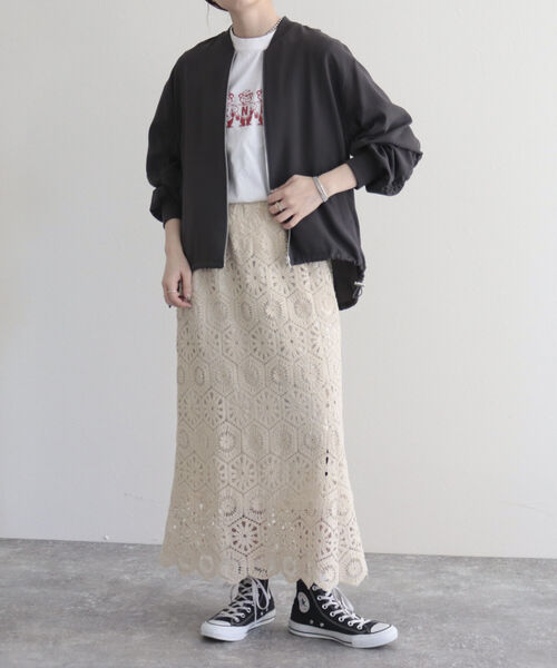 fredy emue(フレディエミュ)の「【fredy emue/フレディエミュ】袖シャーリングブルゾン(ブルゾン・レディース・ネイビー/チャコールグレー/ライトグレー・38)」の18枚目の写真