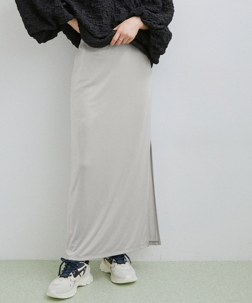 ADAM ET ROPE'(アダムエロペ)の「【セットアップ対応】ハクプリントスカート(スカート・レディース・シルバー系その他2/シルバー・FREE)」の9枚目の写真