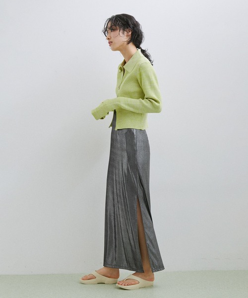 ADAM ET ROPE'(アダムエロペ)の「【セットアップ対応】ハクプリントスカート(スカート・レディース・シルバー系その他2/シルバー・FREE)」の20枚目の写真