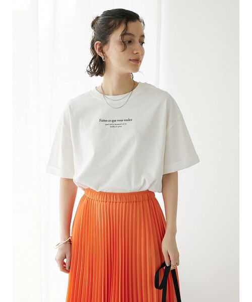 CRAFT STANDARD BOUTIQUE(クラフトスタンダードブティック)の「Faites Tee(Tシャツ/カットソー・レディース・ピンク系その他3/ホワイト/チャコールグレー/ブラウン・FREE)」の5枚目の写真