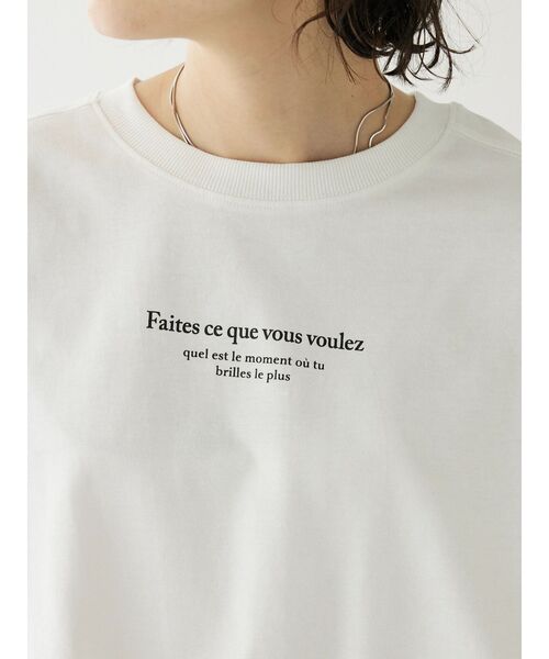 CRAFT STANDARD BOUTIQUE(クラフトスタンダードブティック)の「Faites Tee(Tシャツ/カットソー・レディース・ピンク系その他3/ホワイト/チャコールグレー/ブラウン・FREE)」の10枚目の写真