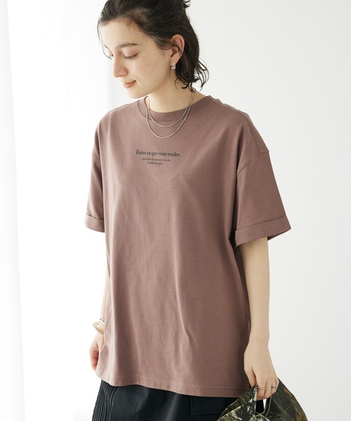 CRAFT STANDARD BOUTIQUE(クラフトスタンダードブティック)の「Faites Tee(Tシャツ/カットソー・レディース・ピンク系その他3/ホワイト/チャコールグレー/ブラウン・FREE)」の3枚目の写真
