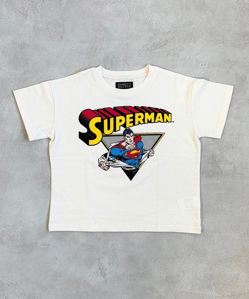SUPERMAN（スーパーマン）の「【SUPERMAN】半袖Tシャツ(80～150cm)（Tシャツ/カットソー・キッズ・ブルー/オフホワイト/チャコール・100/110/120/130/140/150/80/90/95）」の11枚目の写真