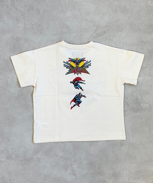 SUPERMAN（スーパーマン）の「【SUPERMAN】半袖Tシャツ(80～150cm)（Tシャツ/カットソー・キッズ・ブルー/オフホワイト/チャコール・100/110/120/130/140/150/80/90/95）」の12枚目の写真