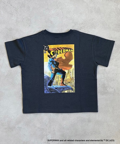 SUPERMAN（スーパーマン）の「【SUPERMAN】半袖Tシャツ(80～150cm)（Tシャツ/カットソー・キッズ・ブルー/オフホワイト/チャコール・100/110/120/130/140/150/80/90/95）」の15枚目の写真