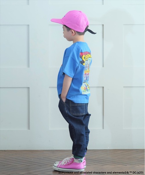 SUPERMAN（スーパーマン）の「【SUPERMAN】半袖Tシャツ(80～150cm)（Tシャツ/カットソー・キッズ・ブルー/オフホワイト/チャコール・100/110/120/130/140/150/80/90/95）」の17枚目の写真