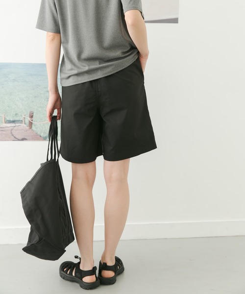 FORK&SPOON(フォークアンドスプーン)の「FORK&SPOON add fabrics バギーズショーツ(その他パンツ・レディース・ブラック/ベージュ・1/2)」の9枚目の写真