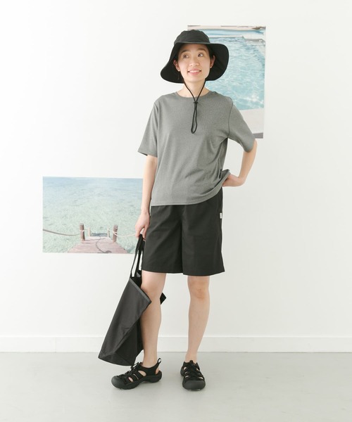 FORK&SPOON(フォークアンドスプーン)の「FORK&SPOON add fabrics バギーズショーツ(その他パンツ・レディース・ブラック/ベージュ・1/2)」の11枚目の写真