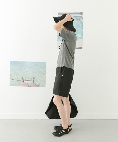 FORK&SPOON(フォークアンドスプーン)の「FORK&SPOON add fabrics バギーズショーツ(その他パンツ・レディース・ブラック/ベージュ・1/2)」の12枚目の写真