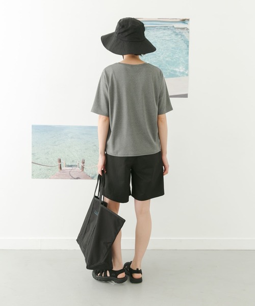 FORK&SPOON(フォークアンドスプーン)の「FORK&SPOON add fabrics バギーズショーツ(その他パンツ・レディース・ブラック/ベージュ・1/2)」の13枚目の写真