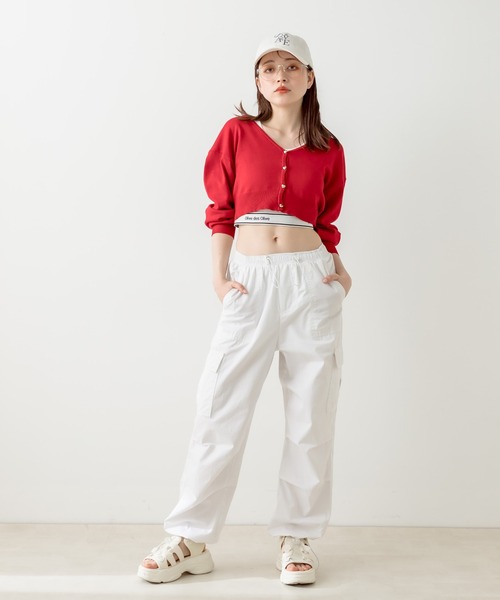 OLIVE des OLIVE(オリーブデオリーブ)の「裾ロゴカップ付きタンクトップ 1031060350(タンクトップ・レディース・ブラック/オフホワイト/ブラック系その他・FREE)」の12枚目の写真