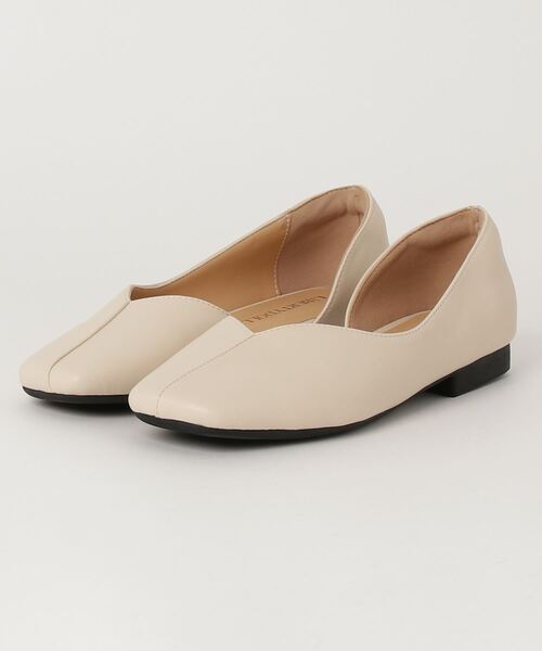 LibertyDoll(リバティードール)の「LibertyDoll ワイドスクエアトゥフラットサイドオープンパンプス(パンプス・レディース・ダークブラウン/ベージュ/ブラウン/ブラック/シルバー/グレイッシュベージュ/ホワイト/アイボリー・LL/M/2XL/L/S/SS)」の10枚目の写真