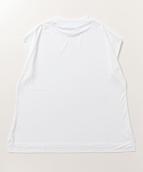 Go to by mizuno(ゴートゥーバイミズノ)の「UVカットストレッチフレンチスリーブTシャツ(Tシャツ/カットソー・レディース・オフホワイト/ネイビー/ピンク・M/L)」の11枚目の写真
